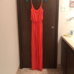 NWT Bright coral Maxi dress